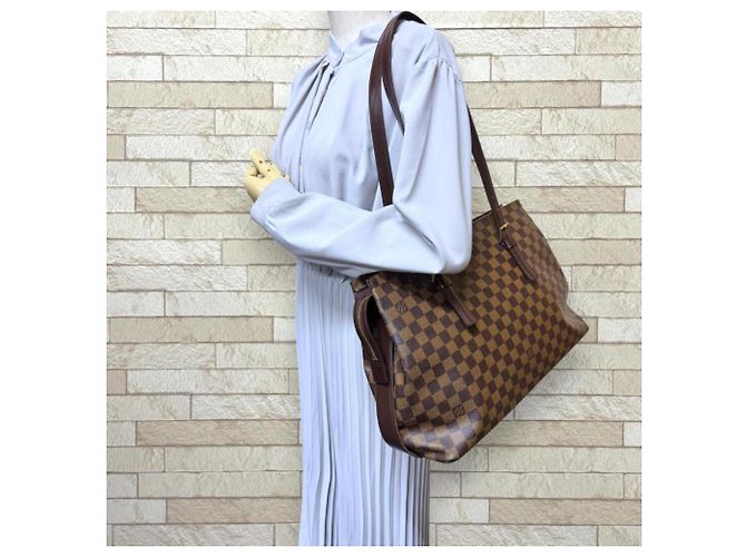 Borsa Tote Louis Vuitton Chelsea Damier Marrone Multicolore Damier ebene - vista 2