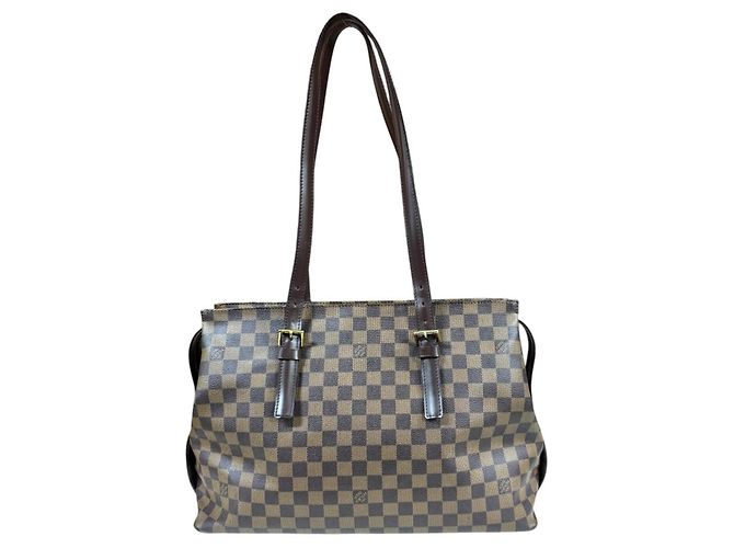 Borsa Tote Louis Vuitton Chelsea Damier Marrone Multicolore Damier ebene - vista 3