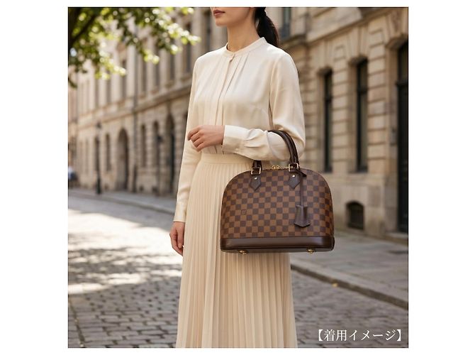 Borsa Louis Vuitton Alma PM Damier Marrone Multicolore Damier ebene - vista 15