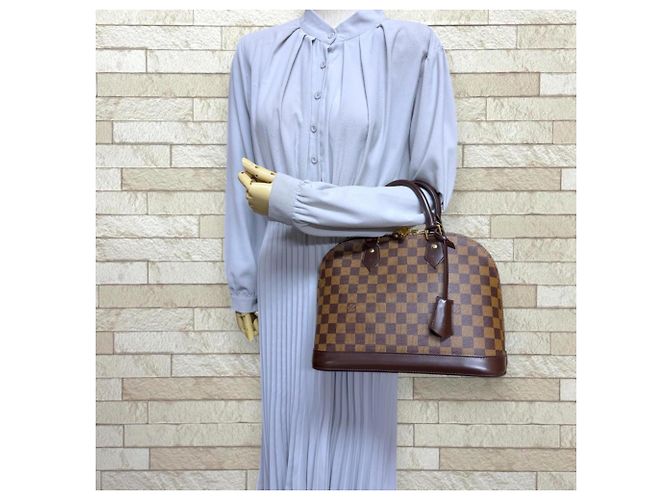 Borsa Louis Vuitton Alma PM Damier Marrone Multicolore Damier ebene - vista 2