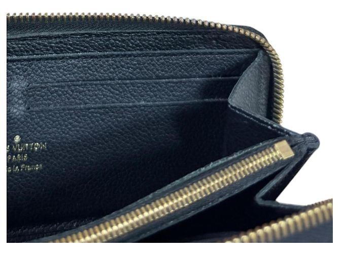 Cartera larga Louis Vuitton Portefeuille Clemence Monogram Empreinte Negro Multicolor - vista 10