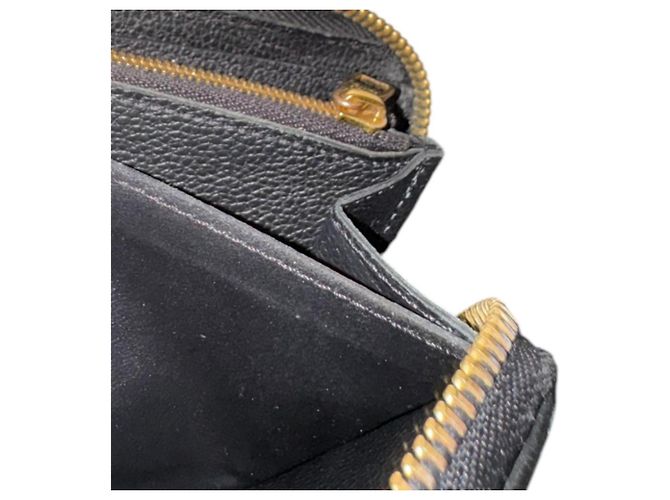 Cartera larga Louis Vuitton Portefeuille Clemence Monogram Empreinte Negro Multicolor - vista 11