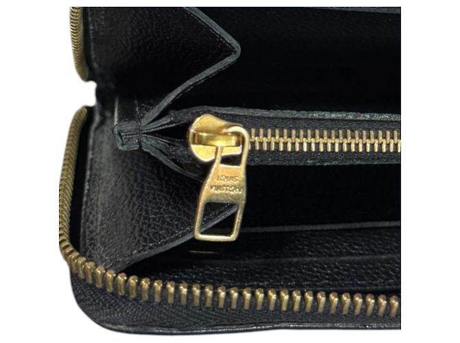 Cartera larga Louis Vuitton Portefeuille Clemence Monogram Empreinte Negro Multicolor - vista 13