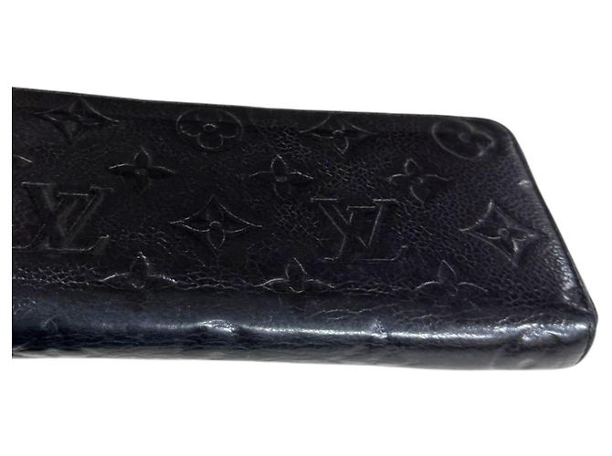 Cartera larga Louis Vuitton Portefeuille Clemence Monogram Empreinte Negro Multicolor - vista 14