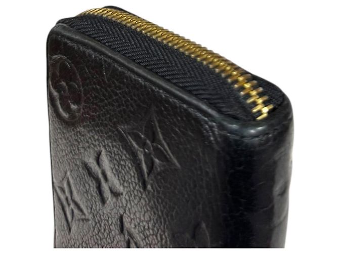 Cartera larga Louis Vuitton Portefeuille Clemence Monogram Empreinte Negro Multicolor - vista 15