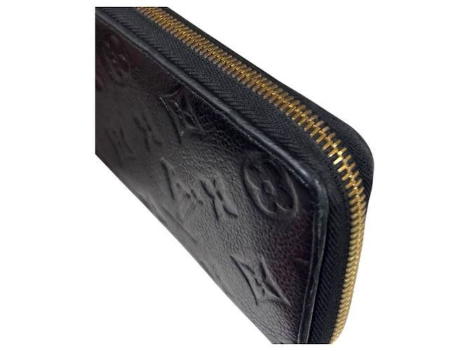 Cartera larga Louis Vuitton Portefeuille Clemence Monogram Empreinte Negro Multicolor - vista 16