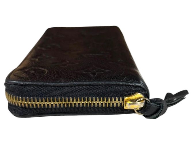 Cartera larga Louis Vuitton Portefeuille Clemence Monogram Empreinte Negro Multicolor - vista 3