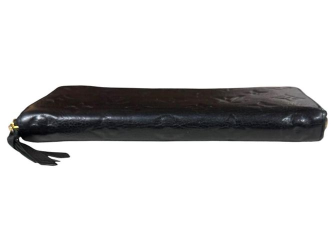 Cartera larga Louis Vuitton Portefeuille Clemence Monogram Empreinte Negro Multicolor - vista 5