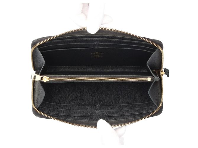 Cartera larga Louis Vuitton Portefeuille Clemence Monogram Empreinte Negro Multicolor - vista 6