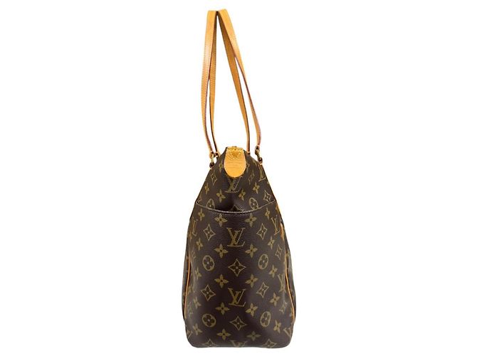 Borsa Tote Louis Vuitton Totally MM Monogram Marrone Multicolore Monogramma - vista 5