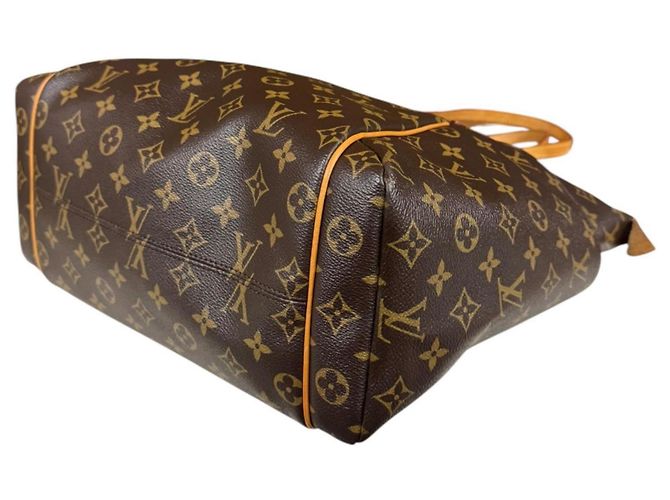Borsa Tote Louis Vuitton Totally MM Monogram Marrone Multicolore Monogramma - vista 7