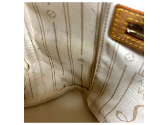 Borsa Tote Louis Vuitton Neverfull PM Damier Azur Bianco Blu Multicolore - vista 12