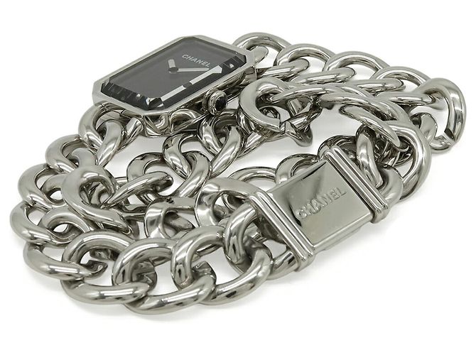Orologio Chanel Premiere Double Chain Quadrante Nero da Donna al Quarzo - vista 6