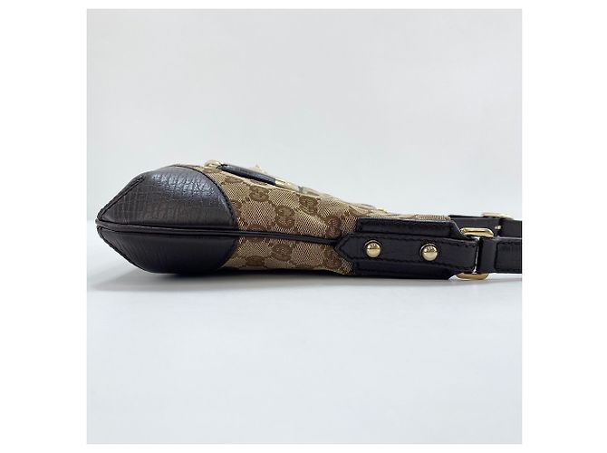 Borsa a Spalla Gucci Horsebit Beige - vista 5