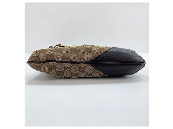 Borsa a Spalla Gucci Horsebit Beige - vista 7