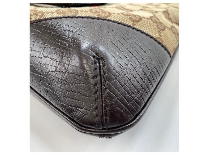 Borsa a Spalla Gucci Horsebit Beige - vista 9