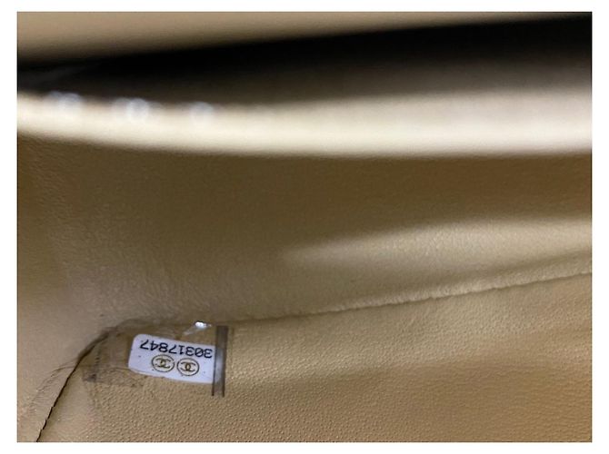 Borsa a Spalla Chanel Mini Matelassé, Beige - vista 16