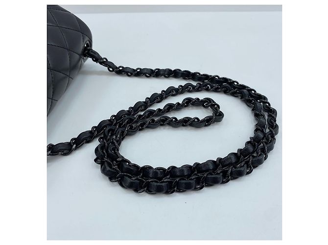 Borsa a Spalla Chanel Mini Matelassé Nero - vista 10