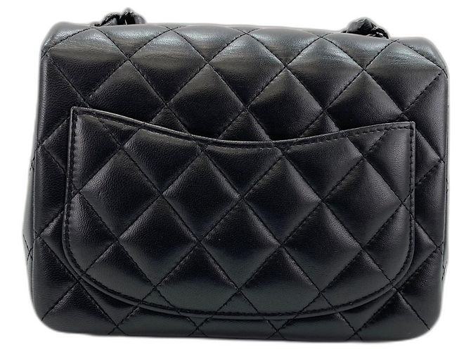 Borsa a Spalla Chanel Mini Matelassé Nero - vista 3