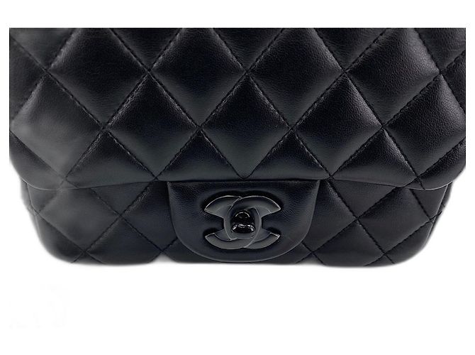 Borsa a Spalla Chanel Mini Matelassé Nero - vista 4
