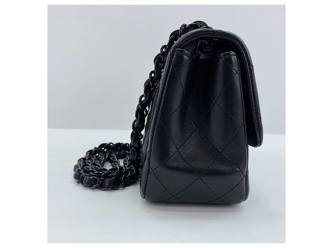 Borsa a Spalla Chanel Mini Matelassé Nero - vista 6
