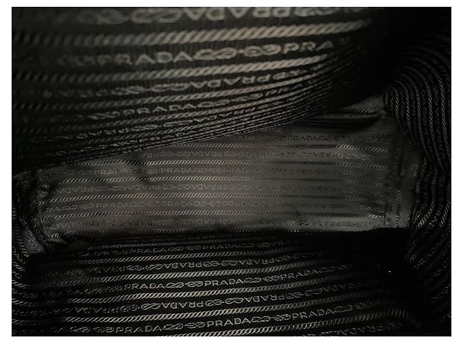 Borsa Tote in Nylon Nero Prada - vista 14