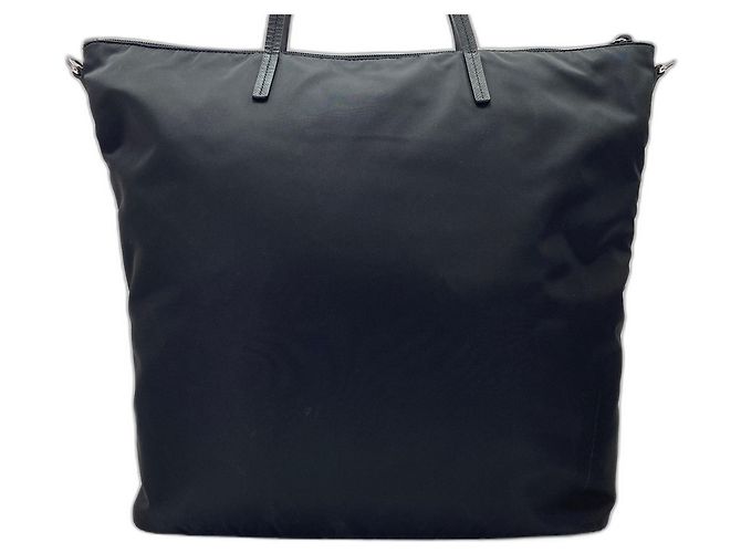 Borsa Tote in Nylon Nero Prada - vista 3