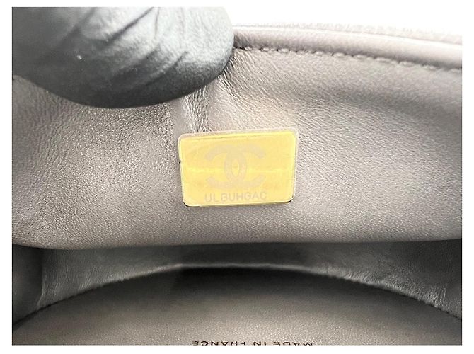 Borsa a tracolla Chanel Boy in grigio Marrone - vista 12