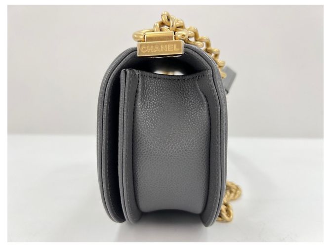 Borsa a tracolla Chanel Boy in grigio Marrone - vista 4