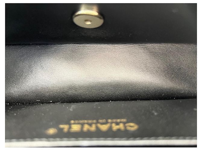 Borsa a Spalla Chanel Mini Matelassé Nero - vista 12