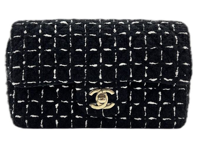 Borsa a Spalla Chanel Mini Matelassé Nero - vista 2