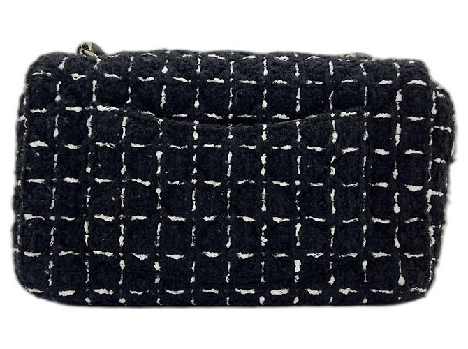 Borsa a Spalla Chanel Mini Matelassé Nero - vista 3