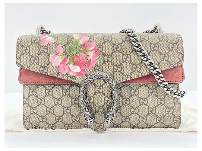 Borsa a tracolla Gucci GG Blooms Dionysus Beige - vista 17