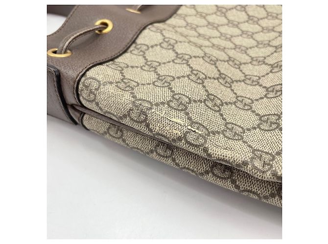 Borsa a tracolla mini bucket Ophidia GG Gucci Marrone - vista 11