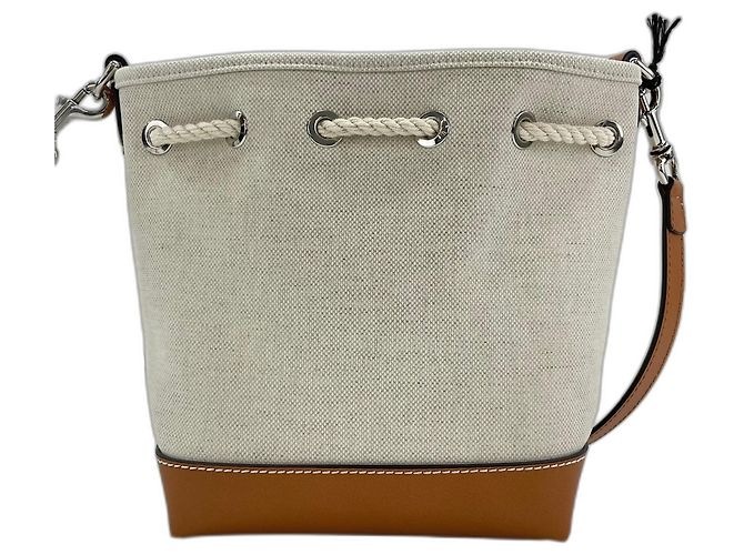 Borsa a tracolla Gucci Lido Collection Logo Print Beige - vista 2
