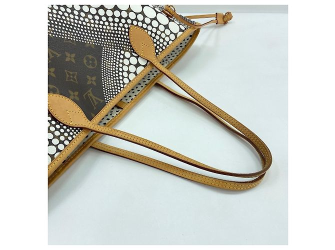 Borsa Tote Louis Vuitton x Yayoi Kusama Neverfull MM Bianco Monogramma - vista 10