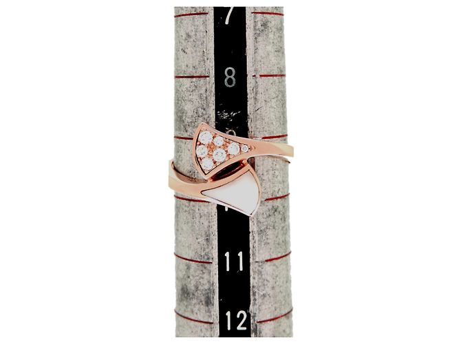 Bulgari Bvlgari Diva Dream Diamant-Perlmutt-Ring Pink Weiß - Ansicht 8