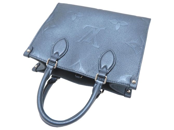 Borsa Louis Vuitton OnTheGo PM Blu - vista 4