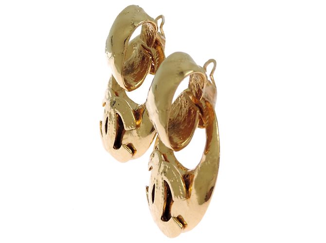 Timeless Orecchini a clip rotondi Chanel Coco Mark da donna - vista 2