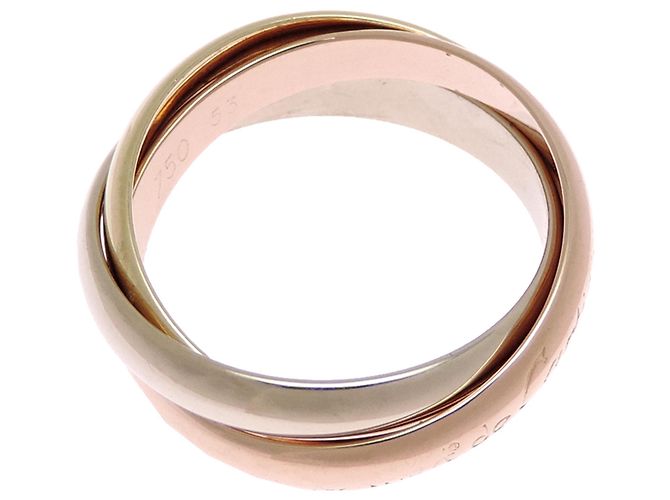 Cartier Trinity Ring in Dreifarben Silber Pink Golden - Ansicht 3