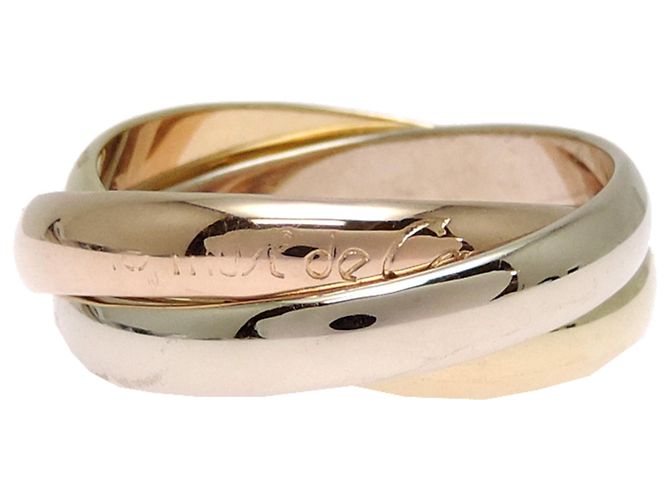 Cartier Trinity Ring in Dreifarben Silber Pink Golden - Ansicht 4