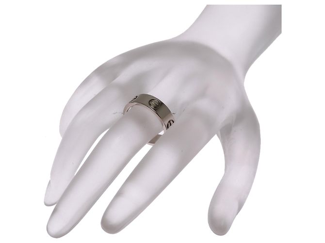 Anello Love Band di Cartier in oro bianco 18K - vista 7