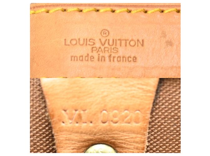 Louis Vuitton Keepall Bandoulière 55 Borsa Boston Marrone - vista 8