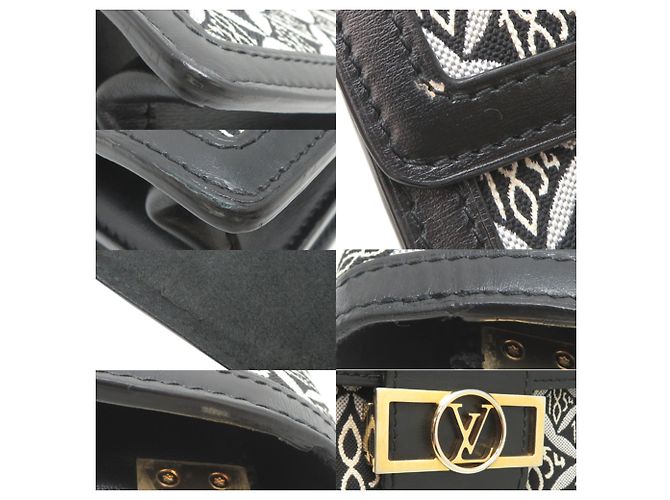 Borsa a tracolla da donna Louis Vuitton SINCE1854 Dauphine MM Nero - vista 10