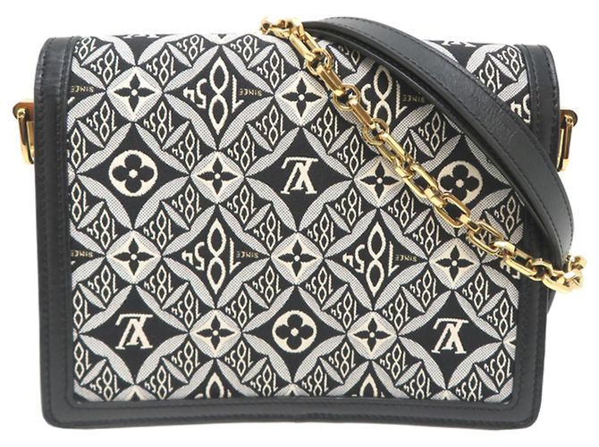 Borsa a tracolla da donna Louis Vuitton SINCE1854 Dauphine MM Nero - vista 2