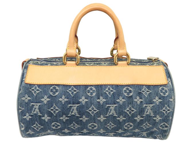 Borsa Louis Vuitton Neo Speedy Blu - vista 2