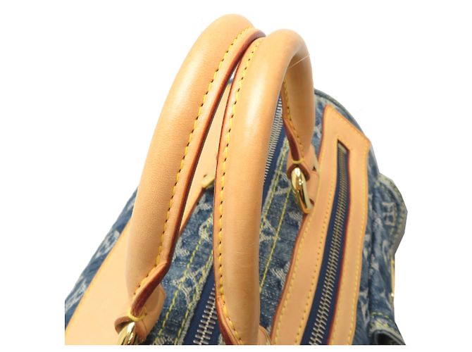 Borsa Louis Vuitton Neo Speedy Blu - vista 5