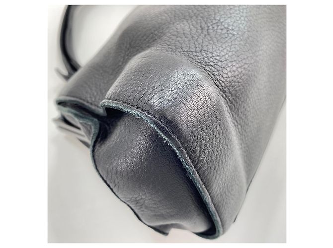 Borsa a Spalla Bottega Veneta Intrecciato Nero - vista 7