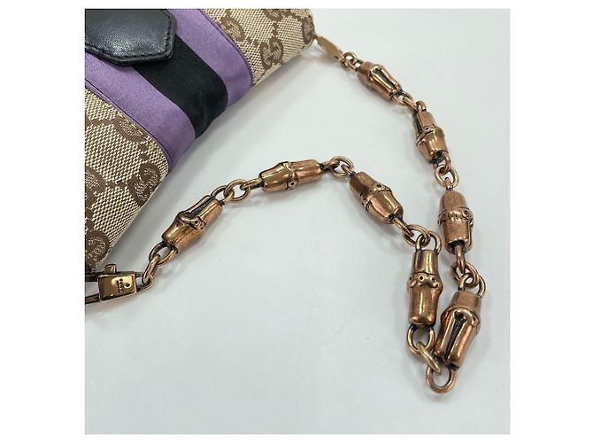 Borsa a tracolla 2-Way Gucci Horsebit in beige - vista 10