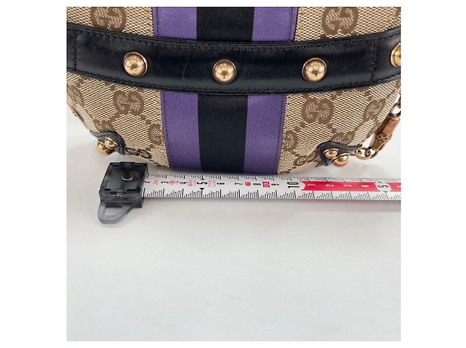 Borsa a tracolla 2-Way Gucci Horsebit in beige - vista 4